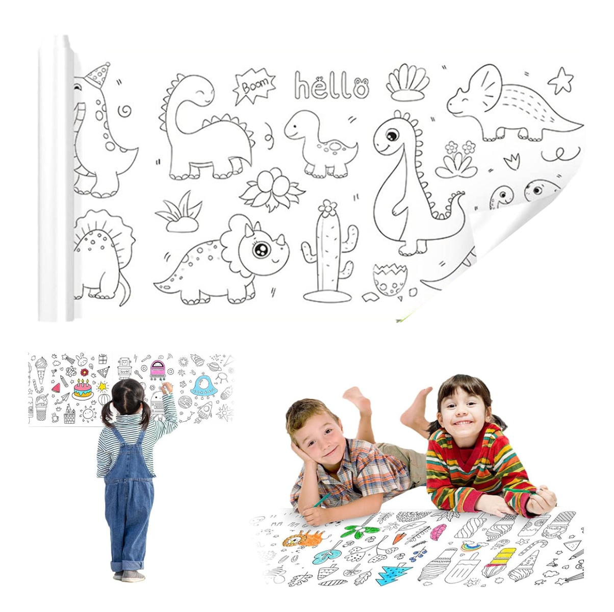 Papel de Dibujo para Niños Rollo Didacti